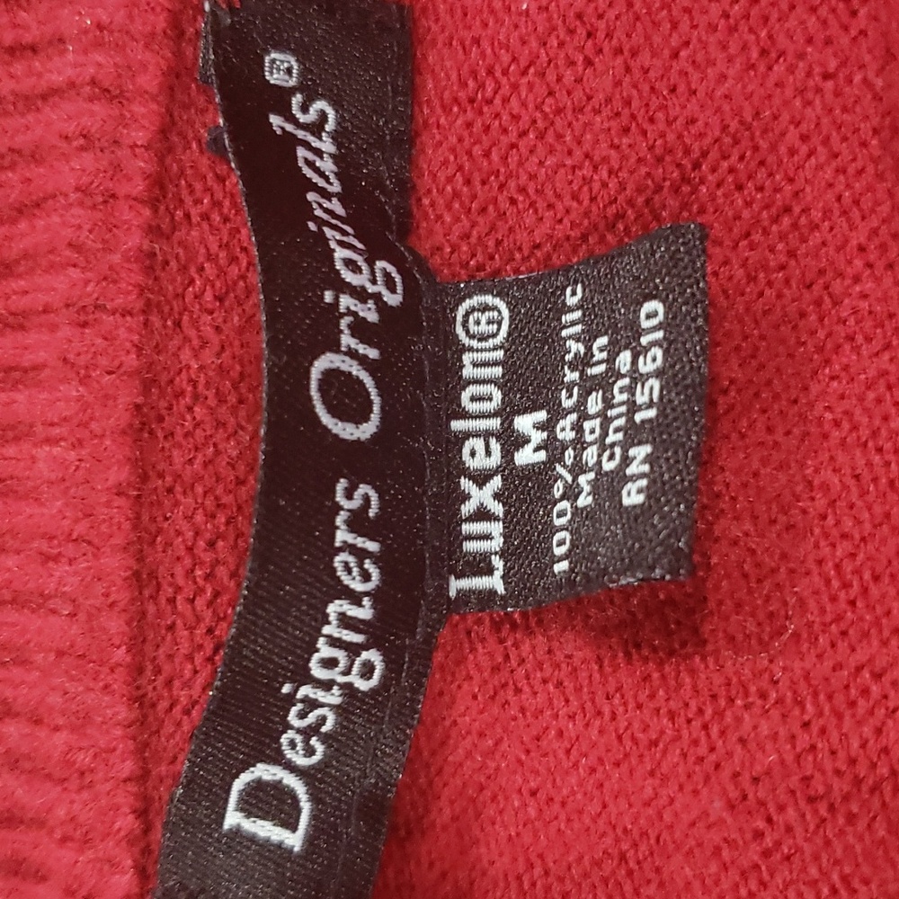 Designers Original Luxelon Super Soft Faux Pearl Button Cardigan Sz M - Picture 6 of 9